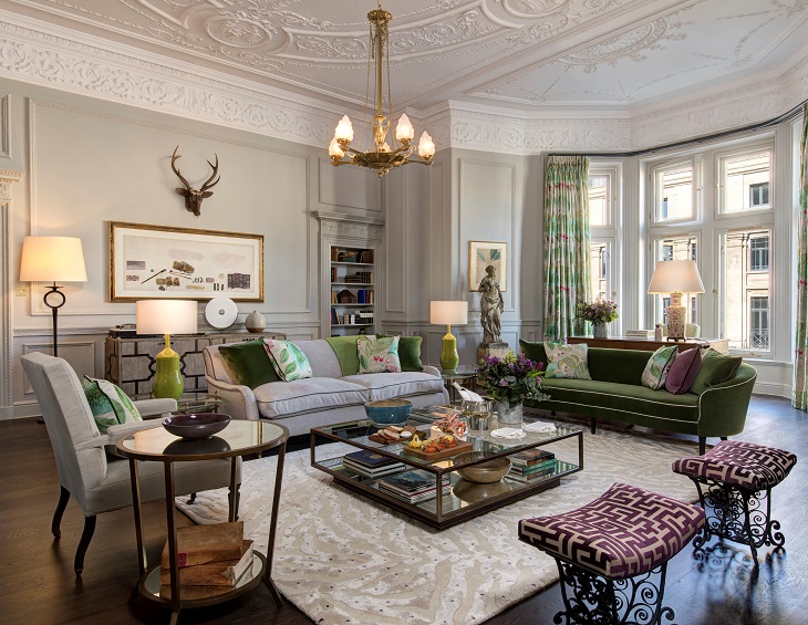 Luxurious hotel interiors